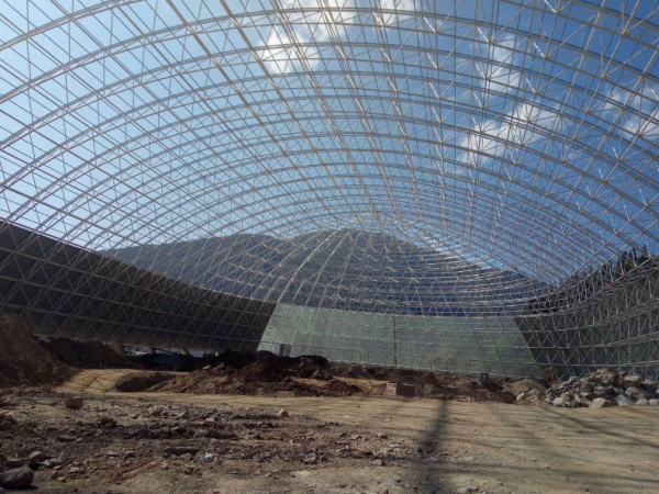 海北干煤棚网架加工案例